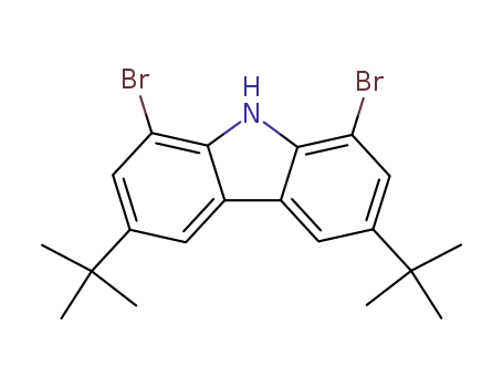 Molecular Structure of 625385-37-7 (3,6-DibroMocarbazole)
