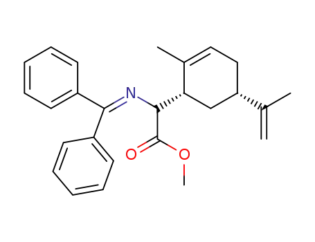 trans methyl N-(diphenyl methylene)-2-carvenyl glycinate