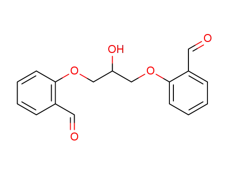 Molecular Structure of 160726-74-9 (Benzaldehyde, 2,2'-[(2-hydroxy-1,3-propanediyl)bis(oxy)]bis-)