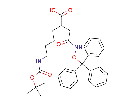 6-(tert-butoxycarbonyl)-2-(2-oxo-2-(trityloxyamino)ethyl)hexanoic acid
