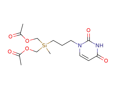 Acetic acid {acetoxymethyl-[3-(2,4-dioxo-3,4-dihydro-2H-pyrimidin-1-yl)-propyl]-methyl-silanyl}-methyl ester
