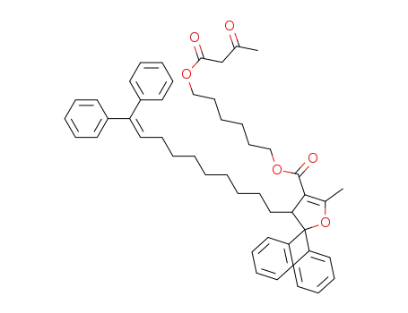 7-oxa-8,10-dioxoundecyl 2-methyl-4-(10,10-diphenyl-9-decenyl)-5,5-diphenyl-4,5-dihydrofuran-3-carboxylate