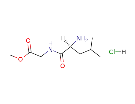 Molecular Structure of 39622-13-4 (Glycine, L-leucyl-, methyl ester, monohydrochloride)