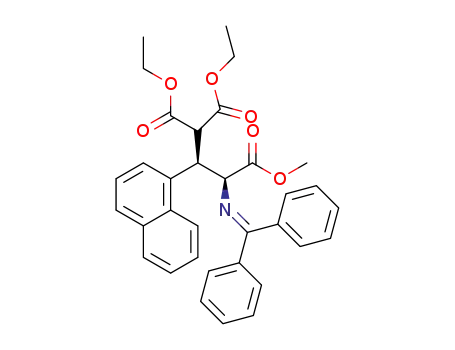 (2R,3S)-1,1-diethyl 3-methyl 3-(diphenylmethyleneamino)-2-(naphthalen-1-yl)propane-1,1,3-tricarboxylate