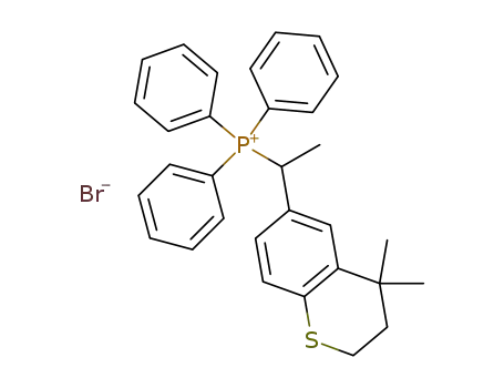 Phosphonium,
[1-(3,4-dihydro-4,4-dimethyl-2H-1-benzothiopyran-6-yl)ethyl]triphenyl-,
bromide