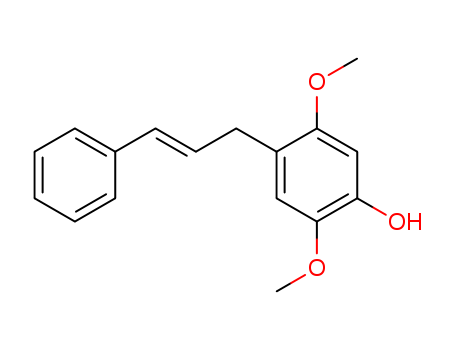Phenol,2,5-dimethoxy-4-[(2E)-3-phenyl-2- propenyl]-  cas  19034-96-9