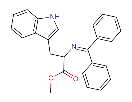 Molecular Structure of 118553-32-5 (Methyl N-(diphenylmethylene)-D,L-tryptophanates)