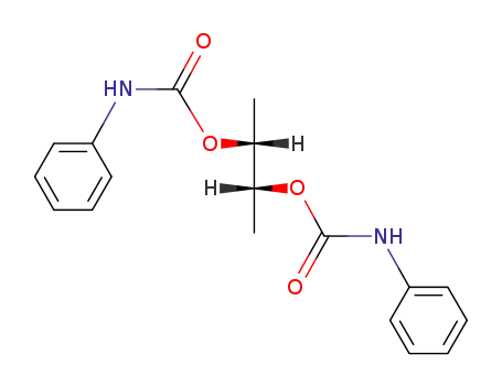 Molecular Structure of 976-58-9 (<i>racem.</i>-2.3-bis-phenylcarbamoyloxy-butane)