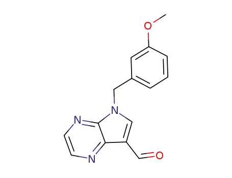 5-(3-methoxybenzyl)-5H-pyrrolo[2,3-b]pyrazine-7-carbaldehyde