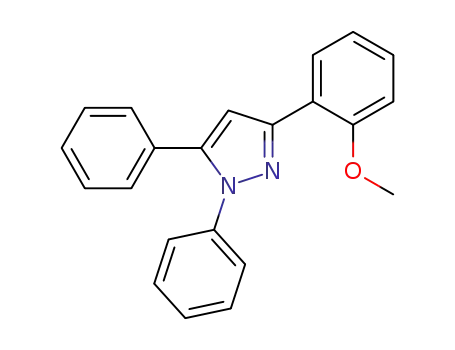 Molecular Structure of 1426534-15-7 (3-(2-methoxyphenyl)-1,5-diphenyl-1H-pyrazole)