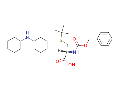 N-cyclohexylcyclohexanamine; 2-phenylmethoxycarbonylamino-3-tert-butylsulfanyl-propanoic acid cas  2481-12-1