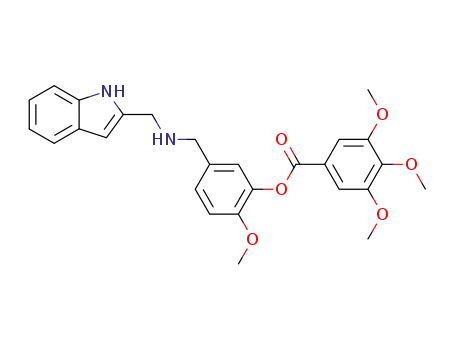 4-[(indol-2-ylmethyl-amino)-methyl]-1-methoxy-2-(3,4,5-trimethoxy-benzoyloxy)-benzene