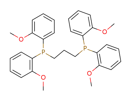 Molecular Structure of 116163-96-3 (P,P,P',P'-tetrakis-(o-methoxyphenyl)propane-1,3-diphosphine)