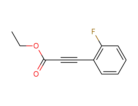 Molecular Structure of 58686-74-1 ((2-FLUORO-PHENYL)-PROPYNOIC ACID ETHYL ESTER)