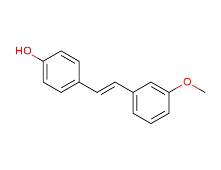 Molecular Structure of 128294-46-2 (Phenol, 4-[(1E)-2-(3-methoxyphenyl)ethenyl]-)
