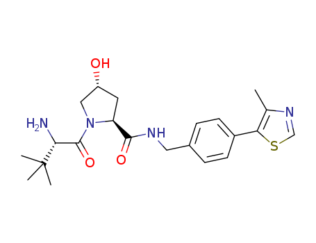 (2S,4R)-1-((S)-2-amino-3,3-dimethylbutanoyl)-4-hydroxy-N-(4-(4-methylthiazol-5-yl)benzyl)pyrrolidine-2-carboxamide