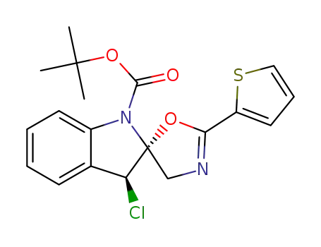 (2R,3S)-tert-butyl 3-chloro-2'-(thiophen-2-yl)-4'H-spiro[indoline-2,5'-oxazole]-1-carboxylate