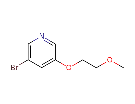 Molecular Structure of 181585-07-9 (3-broMo-5-(2-Methoxyethoxy)pyridine)