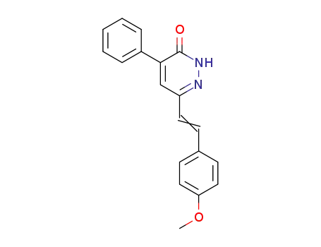 3(2H)-Pyridazinone, 6-[2-(4-methoxyphenyl)ethenyl]-4-phenyl-
