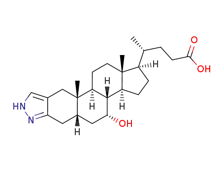 (R)-4-((1R,3aS,3bR,4R,5aS,10aS,10bS,12aR)-4-Hydroxy-10a,12a-dimethyl-1,2,3,3a,3b,4,5,5a,6,8,10,10a,10b,11,12,12a-hexadecahydro-7,8-diaza-dicyclopenta[a,h]phenanthren-1-yl)-pentanoic acid