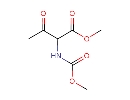 Molecular Structure of 952029-14-0 (Butanoic  acid,  2-[(methoxycarbonyl)amino]-3-oxo-,  methyl  ester)