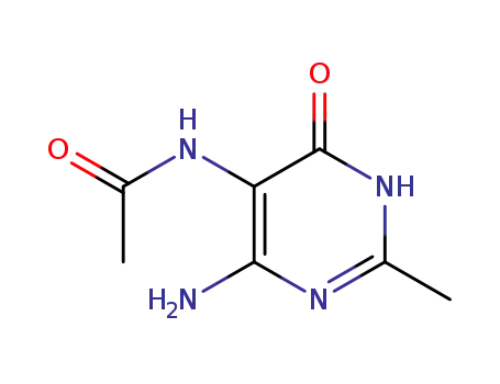 Molecular Structure of 98011-06-4 (Acetamide, N-(6-amino-1,4-dihydro-2-methyl-4-oxo-5-pyrimidinyl)-)