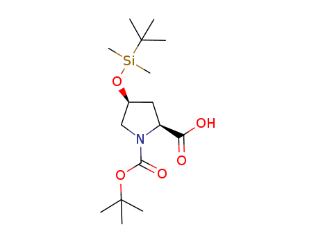 1,2-Pyrrolidinedicarboxylic acid,
4-[[(1,1-dimethylethyl)dimethylsilyl]oxy]-, 1-(1,1-dimethylethyl) ester,
(2S,4S)-