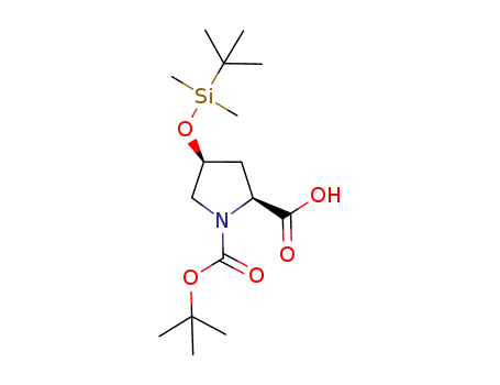 1,2-Pyrrolidinedicarboxylic acid,
4-[[(1,1-dimethylethyl)dimethylsilyl]oxy]-, 1-(1,1-dimethylethyl) ester,
(2S,4S)-