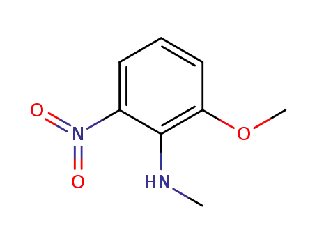 Molecular Structure of 410092-91-0 (Benzenamine, 2-methoxy-N-methyl-6-nitro-)