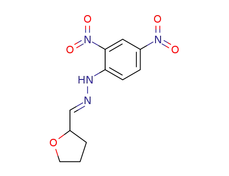Molecular Structure of 91141-80-9 (2-Furancarboxaldehyde, tetrahydro-, (2,4-dinitrophenyl)hydrazone)