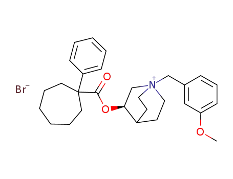 3(R)-1-(3-methoxybenzyl)-3-{[(1-phenylcycloheptyl)carbonyl]oxy}-1-azoniabicyclo[2.2.2]octane bromide