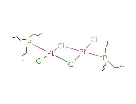 sym-trans-{Pt<sub>2</sub>Cl<sub>4</sub>(P(C<sub>4</sub>H<sub>9</sub>)3)2}