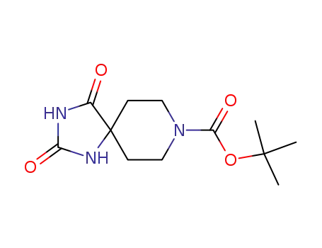 Molecular Structure of 183673-70-3 (1-T-BOC-PIPERIDINE-4-SPIRO-5'-HYDANTOIN)