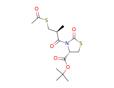 tert butyl (4R)-3-<(2S)-3-acetylthio-2-methylpropanoyl>-2-thiazolidone-4-carboxylate