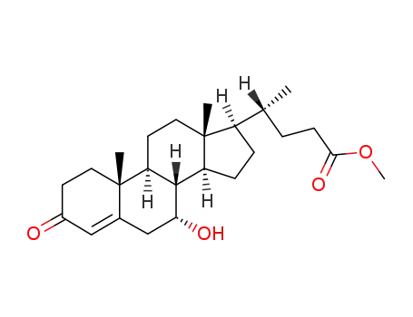 (R)-4-((7R,8S,9S,10R,13R,14S,17R)-7-Hydroxy-10,13-dimethyl-3-oxo-2,3,6,7,8,9,10,11,12,13,14,15,16,17-tetradecahydro-1H-cyclopenta[a]phenanthren-17-yl)-pentanoic acid methyl ester