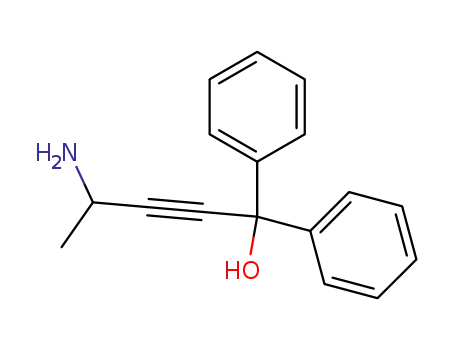 4-amino-1,1-diphenyl-pent-2-yn-1-ol