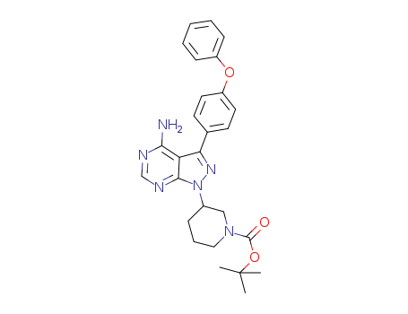 tert-butyl 3-(4-amino-3-(4-phenoxyphenyl)-1H-pyrazolo[3,4-d]pyrimidin-1-yl)piperidine-1-carboxylate
