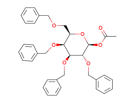 1-O-Acetyl- 2,3,4,6-tetra-O-benzyl-b-D-galactopyranose