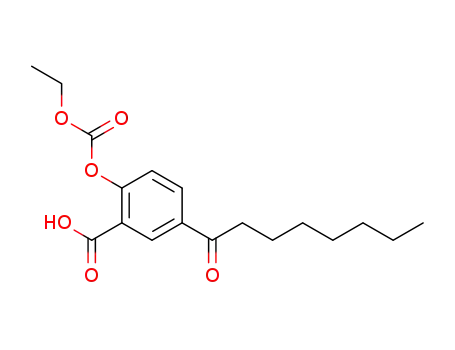 2-ethoxycarbonyloxy-5-octanoylbenzoic acid