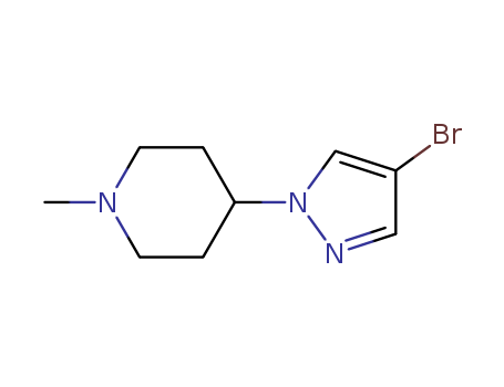 Piperidine, 4-(4-bromo-1H-pyrazol-1-yl)-1-methyl-
