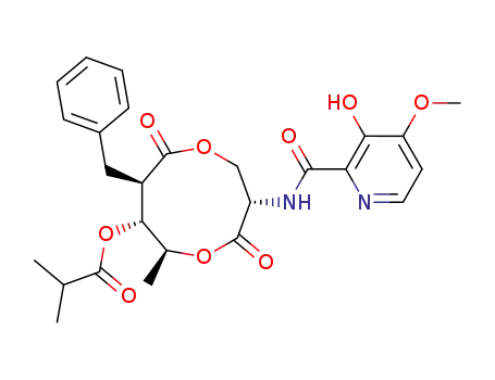 [(3S,6S,7R,8R)-8-benzyl-3-[(3-hydroxy-4-methoxypyridine-2-carbonyl)amino]-6-methyl-4,9-dioxo-1,5-dioxonan-7-yl] 2-methylpropanoate