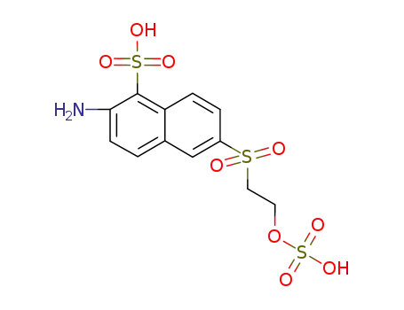 Molecular Structure of 81417-89-2 (2-Amino-6-(2-(sulfooxy)ethylsulfonyl)naphthalene-1-sulfonic acid)
