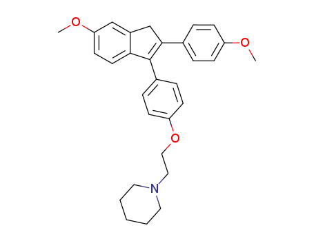 1-(2-(4-(6-methoxy-2-(4-methoxyphenyl)-1H-inden-3-yl)phenoxy)ethyl)piperidine