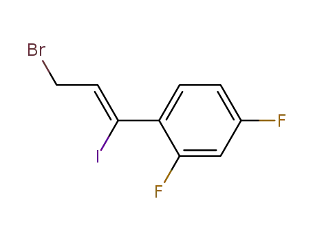 1-((Z)-3-Bromo-1-iodo-propenyl)-2,4-difluoro-benzene