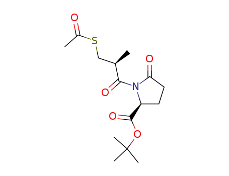 tert-butyl (2S)-1-<(2S)-3-acetylthio-2-methylpropanoyl>pyroglutamate