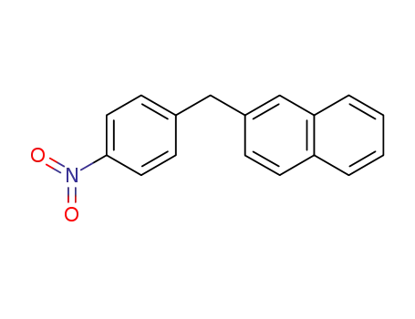 Molecular Structure of 3042-62-4 (Naphthalene, 2-[(4-nitrophenyl)methyl]-)