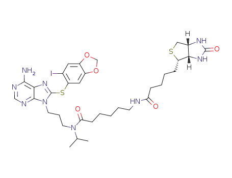 Molecular Structure of 1418215-42-5 (C<sub>34</sub>H<sub>46</sub>IN<sub>9</sub>O<sub>5</sub>S<sub>2</sub>)