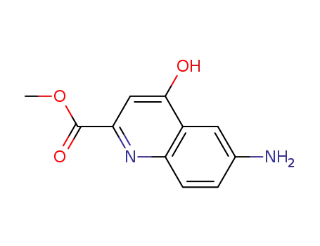 Molecular Structure of 1373835-09-6 (Methyl 6-aMino-4-hydroxyquinoline-2-carboxylate)