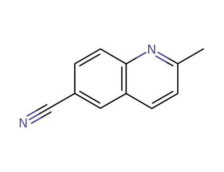 Molecular Structure of 73013-69-1 (2-METHYL-6-QUINOLINECARBONITRILE)