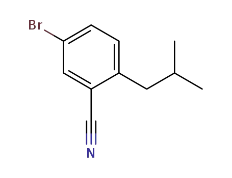 Molecular Structure of 856167-67-4 (5-Bromo-2-isobutylbenzonitrile)